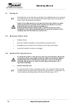 Preview for 12 page of KAUP T 413G-1L Operating Manual