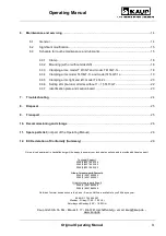 Preview for 3 page of KAUP T 413GT Operating Manual