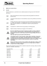 Preview for 14 page of KAUP T 413GT Operating Manual