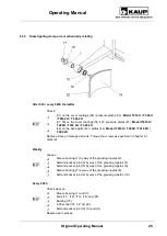 Preview for 25 page of KAUP T 416H Operating Manual