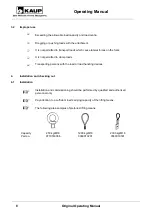 Предварительный просмотр 8 страницы KAUP T 466 Series Operating Manual