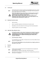 Preview for 11 page of KAUP T 466 Series Operating Manual