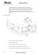 Preview for 10 page of KAUP T156 Operating Manual