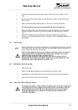 Preview for 11 page of KAUP T156 Operating Manual