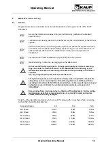 Preview for 13 page of KAUP T156 Operating Manual