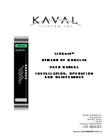 Kaval LINKnet OFR400 Series User Manual preview