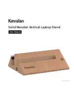 Kavalan Solid Wooden Vertical Laptop Stand User Manual preview