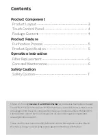 Preview for 2 page of Kavalan True HEPA Air Purifier User Manual