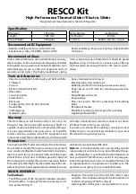 Preview for 3 page of Kavan RESCO Kit Instruction Manual