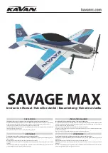 Предварительный просмотр 1 страницы Kavan SAVAGE MAX Instruction Manual