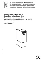 KaVo ABSORmatic Operating, Maintenance And Assembly Instructions предпросмотр