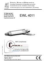 KaVo Centerline EWL 4011 Operating, Maintenance And Assembly Instructions preview