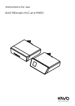 KaVo ELECTROmatic C Instructions For Use Manual preview