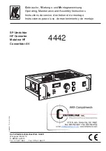 Предварительный просмотр 1 страницы KaVo EWL 4442 Operating, Maintenance And Assembly Instructions