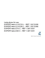 Preview for 1 page of KaVo EXPERTmatic E15 C Instructions For Use Manual