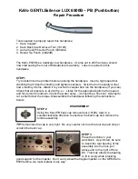 Preview for 1 page of KaVo GENTLEsilence LUX 6500B Repair Procedure