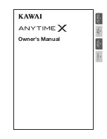 Kawai AnytimeX Owner'S Manual предпросмотр