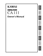 Kawai CA 111 Owner'S Manual предпросмотр