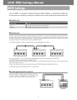 Preview for 1 page of Kawai CA48 Setting Manual