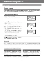 Предварительный просмотр 3 страницы Kawai CA59 Setting Manual