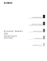 Kawai Classic Series CS6 User Manual preview