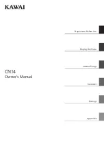 Kawai CN14 Owner'S Manual preview