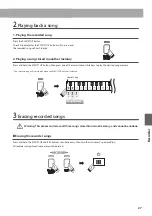 Preview for 27 page of Kawai CN14 Owner'S Manual