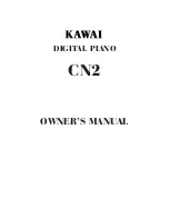 Kawai CN2 Owner'S Manual предпросмотр