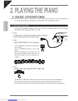 Предварительный просмотр 10 страницы Kawai CN31 Owner'S Manual