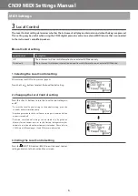 Preview for 5 page of Kawai CN39 Setting Manual