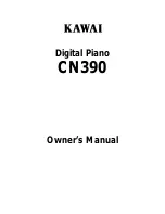 Preview for 1 page of Kawai CN390 Owner'S Manual