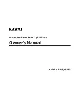 Kawai Concert Performer CP185 Owner'S Manual предпросмотр