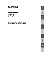 Предварительный просмотр 1 страницы Kawai Concert Performer CP3 Owner'S Manual