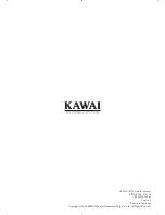 Preview for 176 page of Kawai CP 179 Owner'S Manual