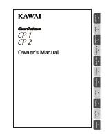 Предварительный просмотр 1 страницы Kawai CP 2 Owner'S Manual