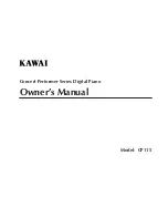 Preview for 1 page of Kawai CP115 Owner'S Manual