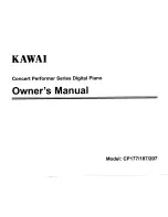 Kawai CP177 Owner'S Manual предпросмотр
