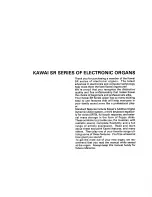 Предварительный просмотр 4 страницы Kawai Digital Electronic Organs SR50 Owner'S Manual