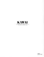 Предварительный просмотр 16 страницы Kawai Digital Piano model 2000 2000 Owner'S Manual