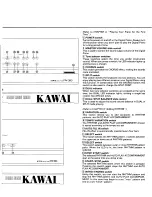 Preview for 4 page of Kawai Digital Piano PV10 Owner'S Manual