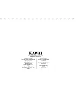 Предварительный просмотр 40 страницы Kawai DX1700 Owner'S Manual