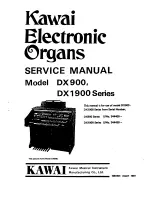 Kawai DX1900 Series Service Manual preview