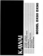 Предварительный просмотр 1 страницы Kawai DX80 Owner'S Manual