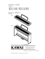 Kawai ES110 Service Manual предпросмотр