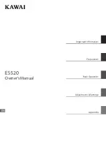 Kawai ES520 Owner'S Manual предпросмотр