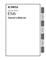 Предварительный просмотр 1 страницы Kawai ES6 Owner'S Manual