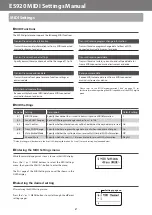 Preview for 2 page of Kawai ES920 Midi Settings Manual