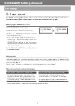 Preview for 3 page of Kawai ES920 Midi Settings Manual