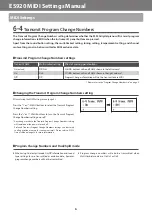 Preview for 6 page of Kawai ES920 Midi Settings Manual