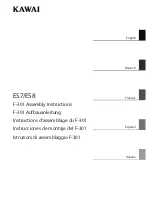 Kawai F-301 Assembly Instructions Manual предпросмотр